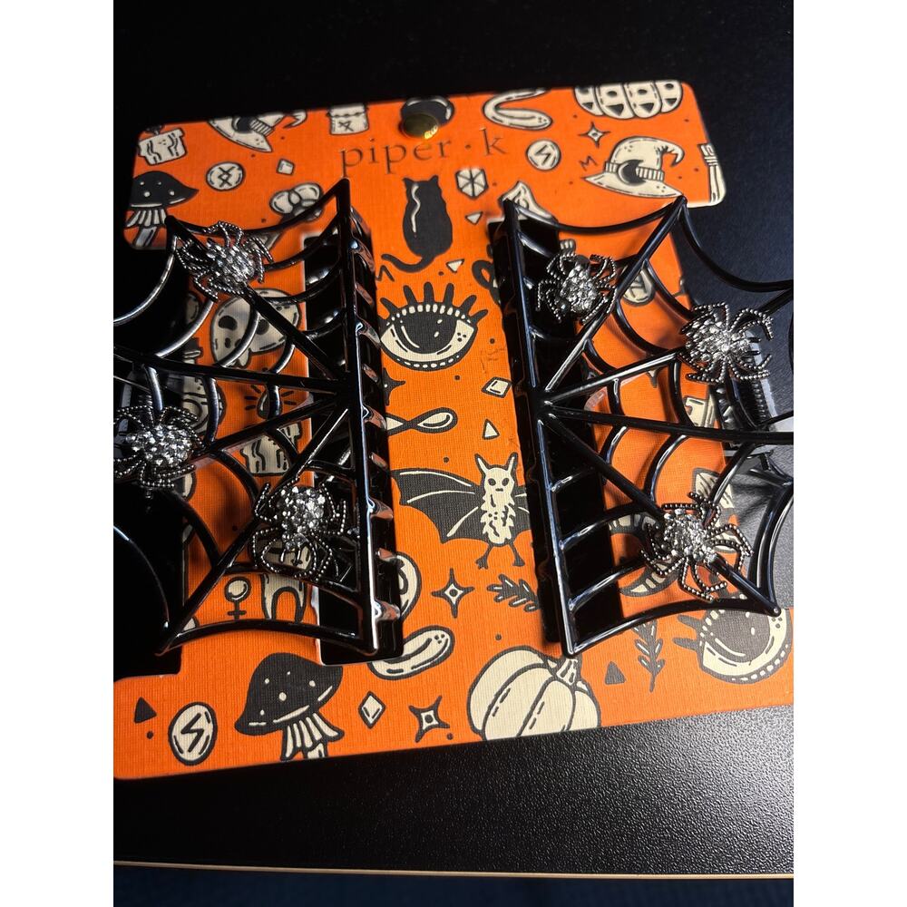 Piper K spider hair clips set of two